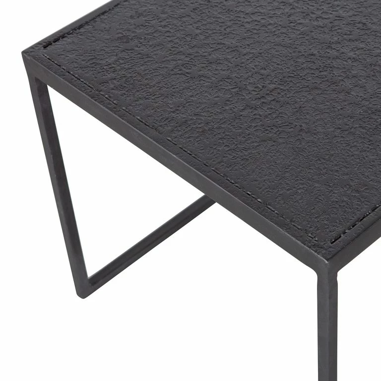 Loftscape Red Living Bouts De Canapé Sorken (lot De 2) – Métal – Noir