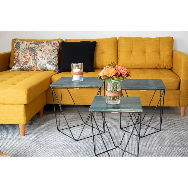 Loftscape Red Living Bouts De Canapé Tarsa (lot De 3) – Bleu