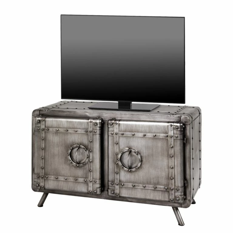 loftscape Red Living Buffet bas Brentford – Acier -Gris