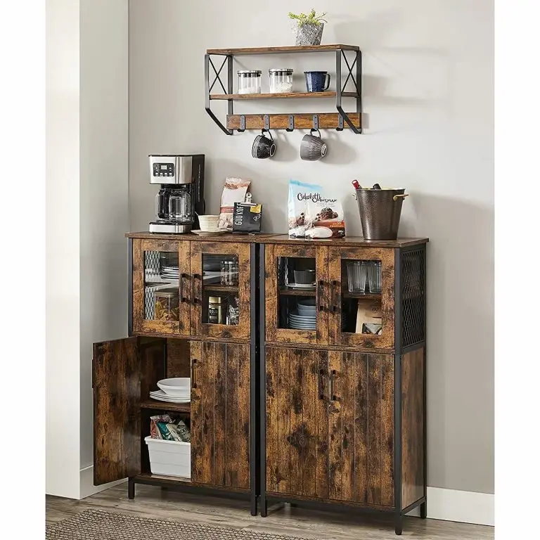 Loftscape Red Living Buffet Haut Morristown – Marron / Noir