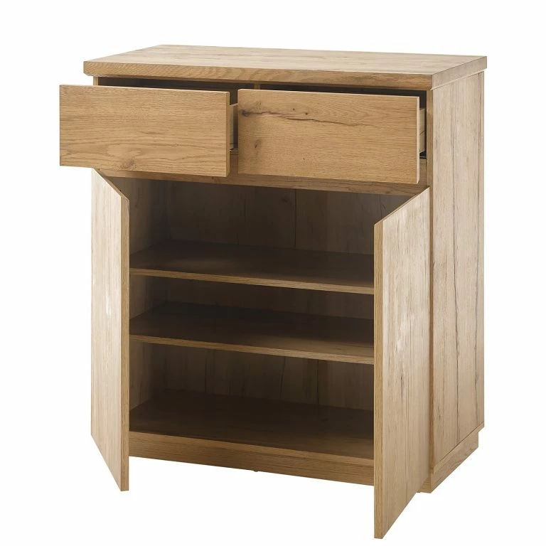 Loftscape Red Living Buffet Marcoola – Placage En Bois Véritable – Chêne à Nœuds