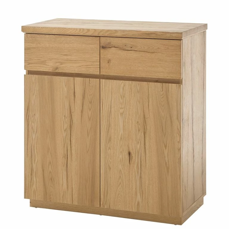 loftscape Red Living Buffet Marcoola – Placage en bois véritable – Chêne à nœuds