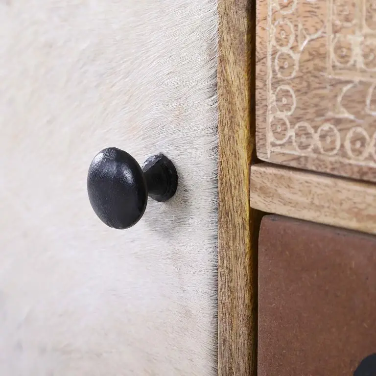 Loftscape Red Living Buffet Vallentuna – Manguier Massif / Métal – Manguier / Noir