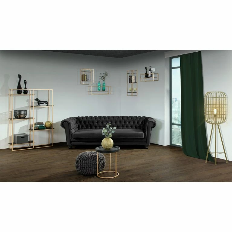 Loftscape Red Living Canapé Baille (2 Places) – Velours – Noir