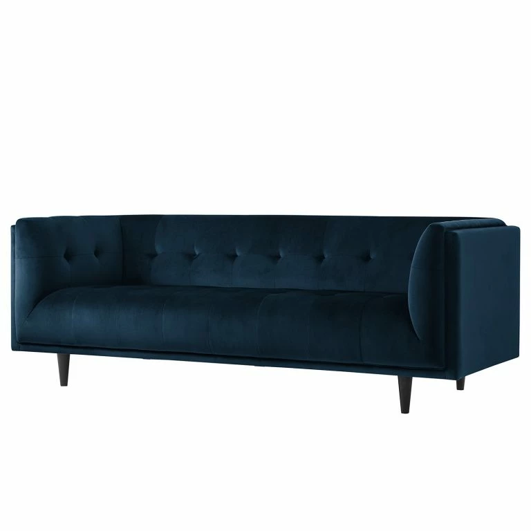 loftscape Red Living Canapé Botley (3 places) – Velours – Bleu marine