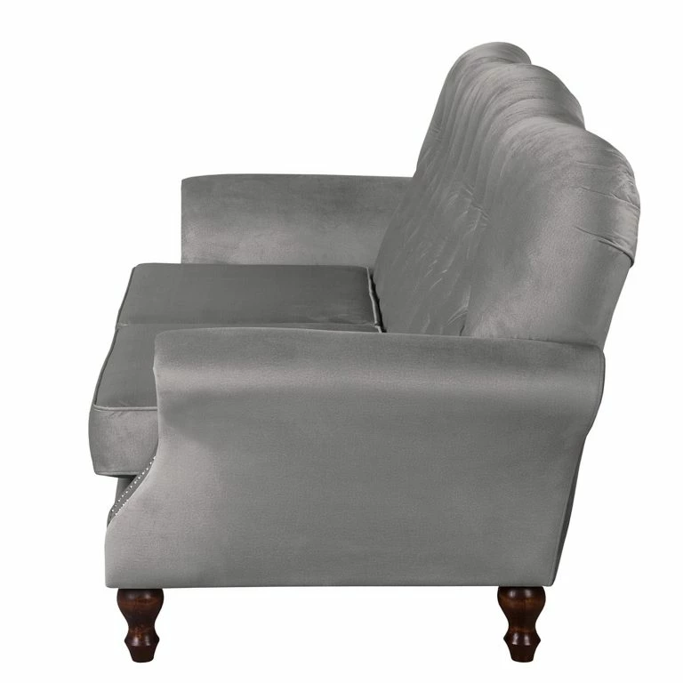 Loftscape Red Living Canapé Dassel (3 Places) – Velours – Velours Onoli: Gris