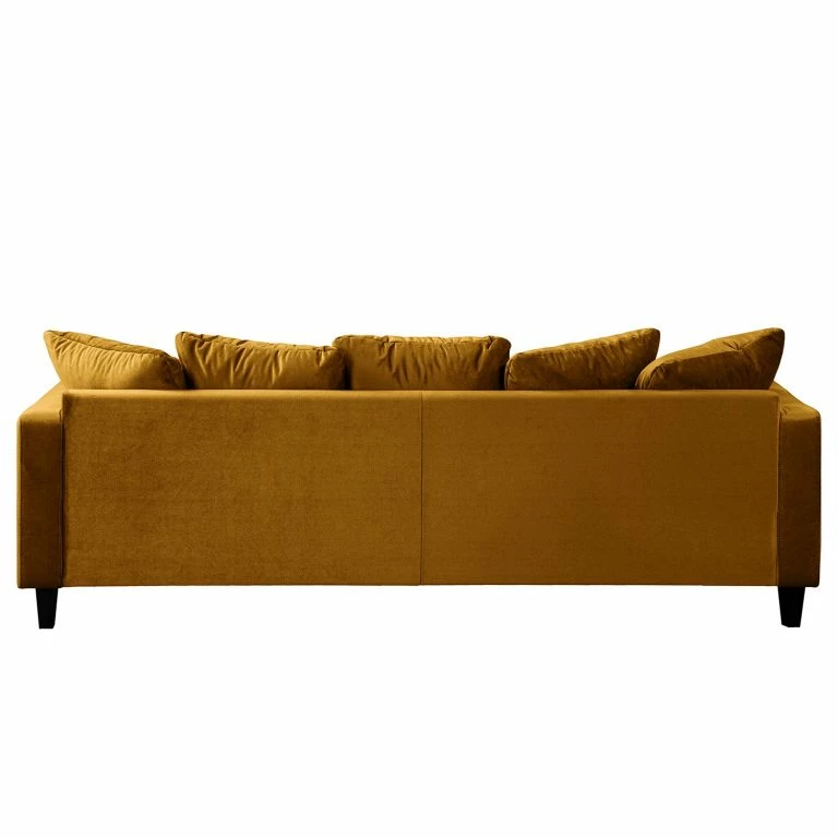 Loftscape Red Living Canapé Elnora (3 Places) – Velours – Jaune Moutarde