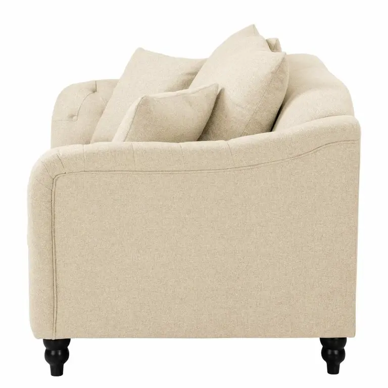 Loftscape Red Living Canapé Lovis (2 Places) – Tissu Jazy: Créme