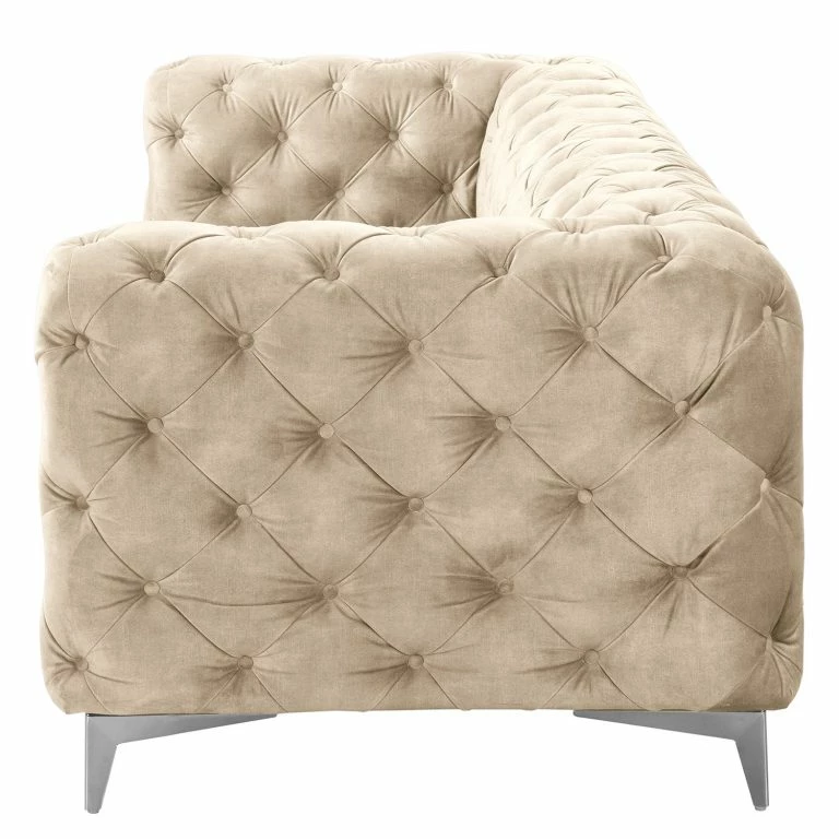 Loftscape Red Living Canapé Merlin (3 Places) – Velours Tomi: Créme
