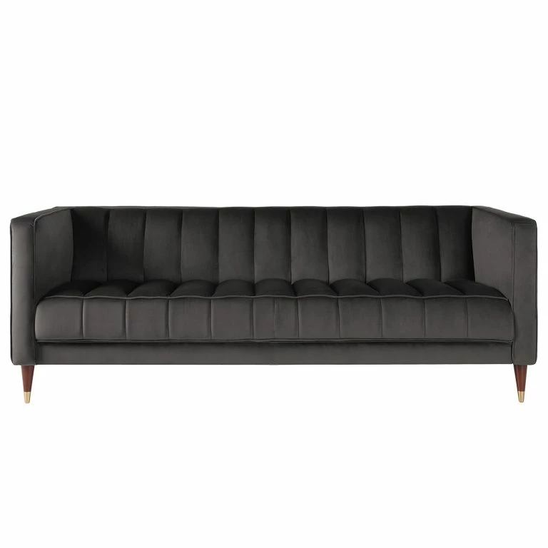 Loftscape Red Living Canapé Suzy (2-3 Places) – Velours Ravi: Gris