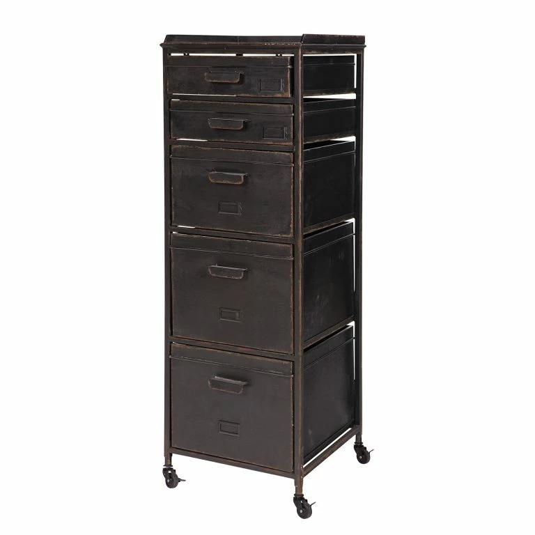 loftscape Red Living Commode Eksta – Métal – Noir vintage