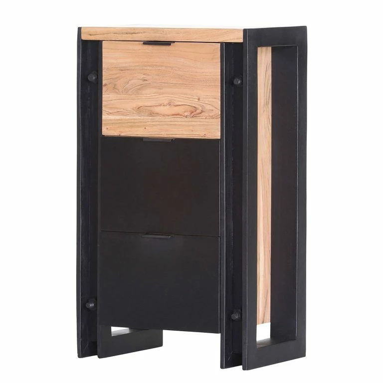 loftscape Red Living Commode Galvan – Acacia massif – Acacia / Noir