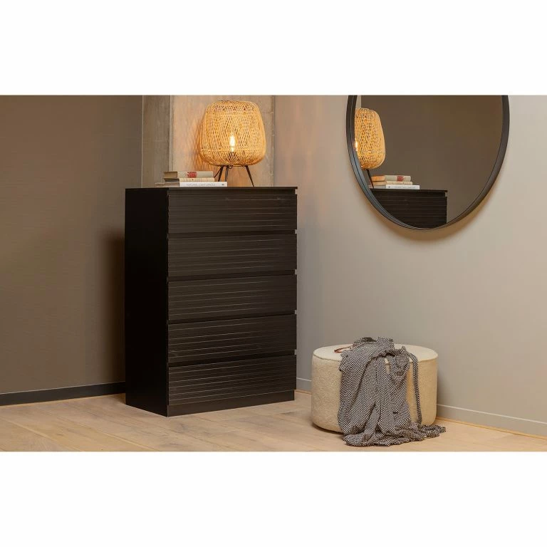 Loftscape Red Living Commode Rayong I – Pin Massif – Pin Noir