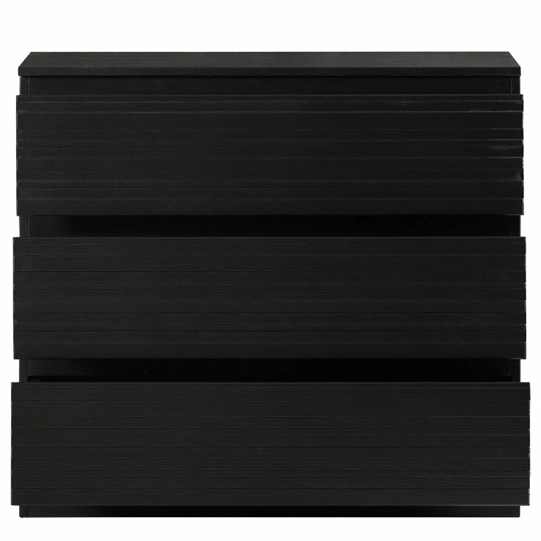 Loftscape Red Living Commode Rayong II – Pin Massif – Pin Noir