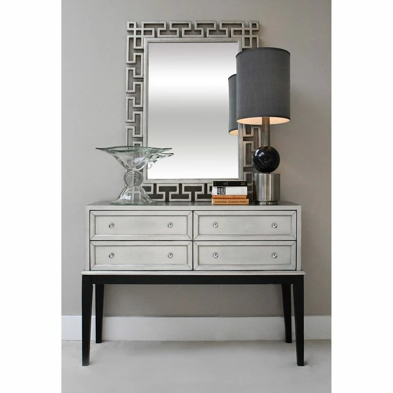 Loftscape Red Living Commode Vaunac – Blanc / Argenté / Noir