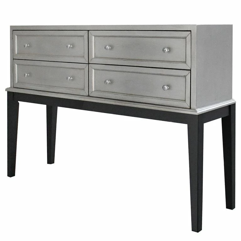 loftscape Red Living Commode Vaunac – Blanc / Argenté / Noir