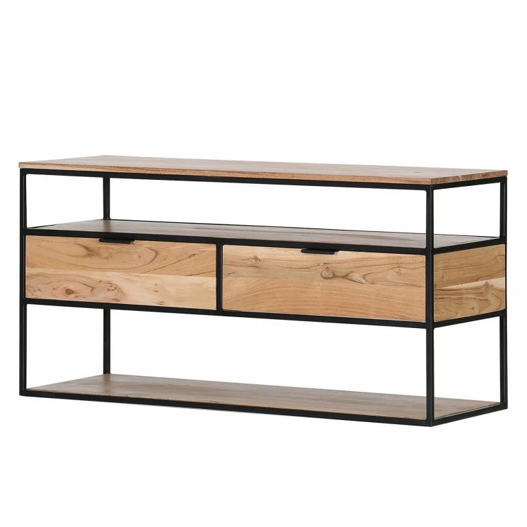 Loftscape Red Living Enfilade Mello II – Acacia Massif – Acacia Naturel / Noir