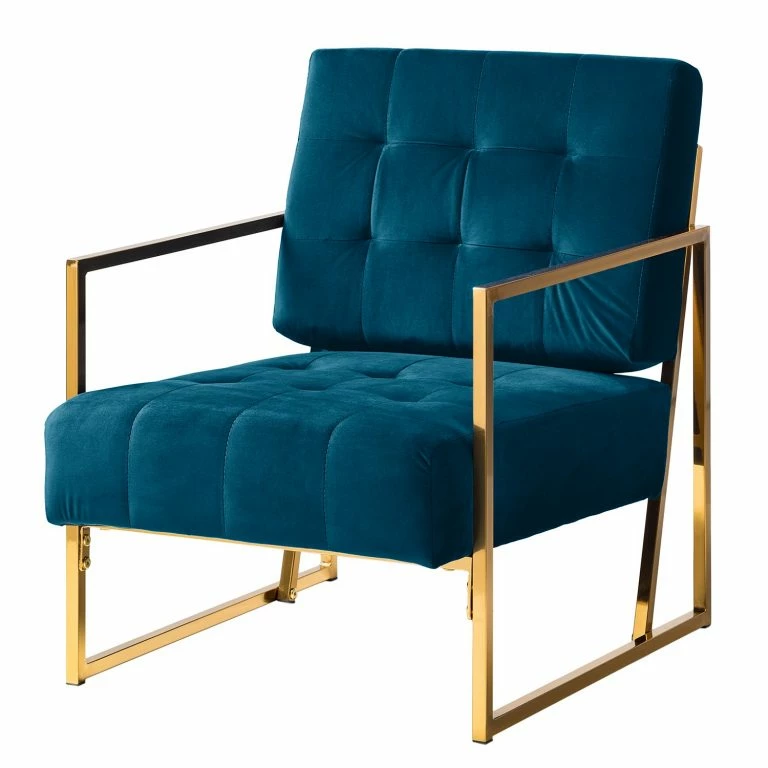 loftscape Red Living Fauteuil Cocora I – Velours – Bleu marine