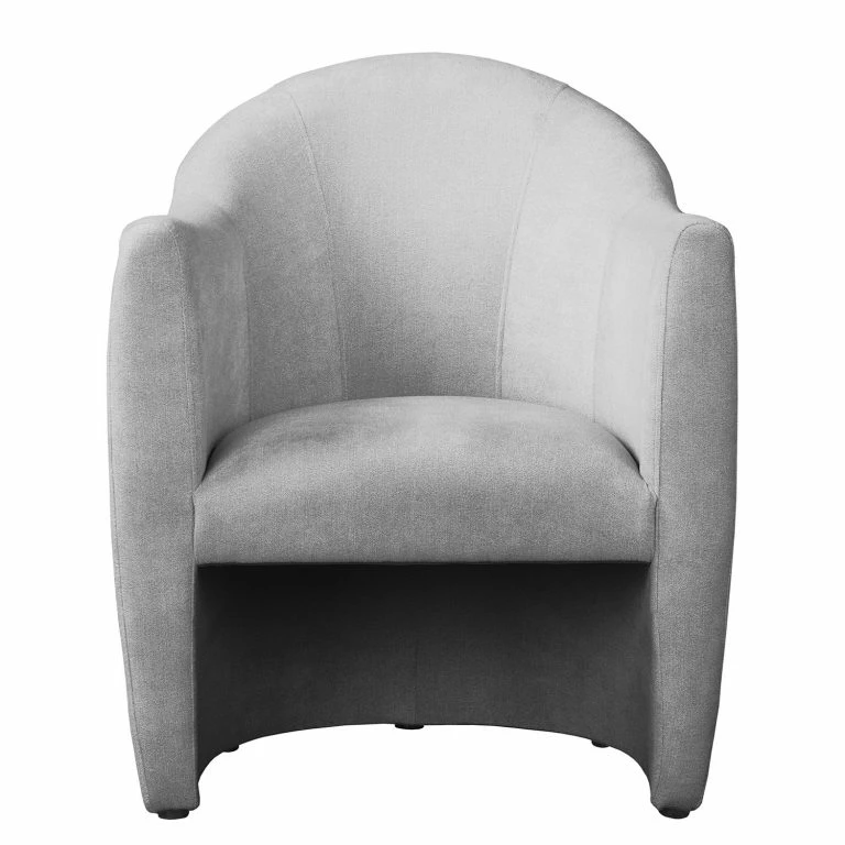 Loftscape Red Living Fauteuil Dante – Tissu Structuré – Tissu Structuré Asali: Gris Clair