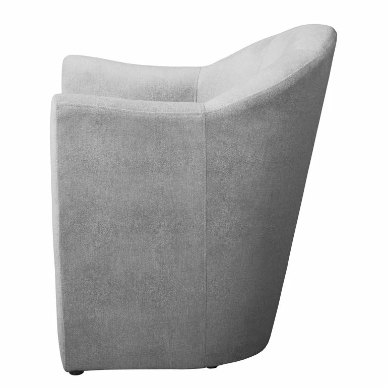 Loftscape Red Living Fauteuil Dante – Tissu Structuré – Tissu Structuré Asali: Gris Clair
