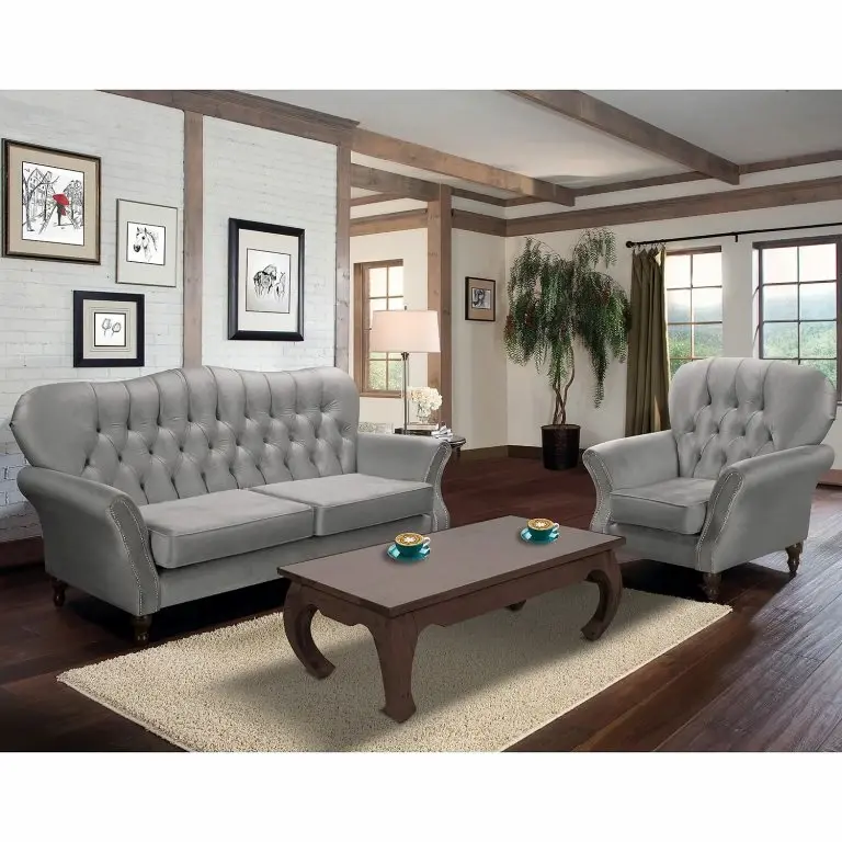 Loftscape Red Living Fauteuil Dassel – Velours – Velours Onoli: Gris