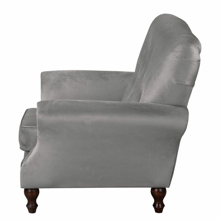 Loftscape Red Living Fauteuil Dassel – Velours – Velours Onoli: Gris