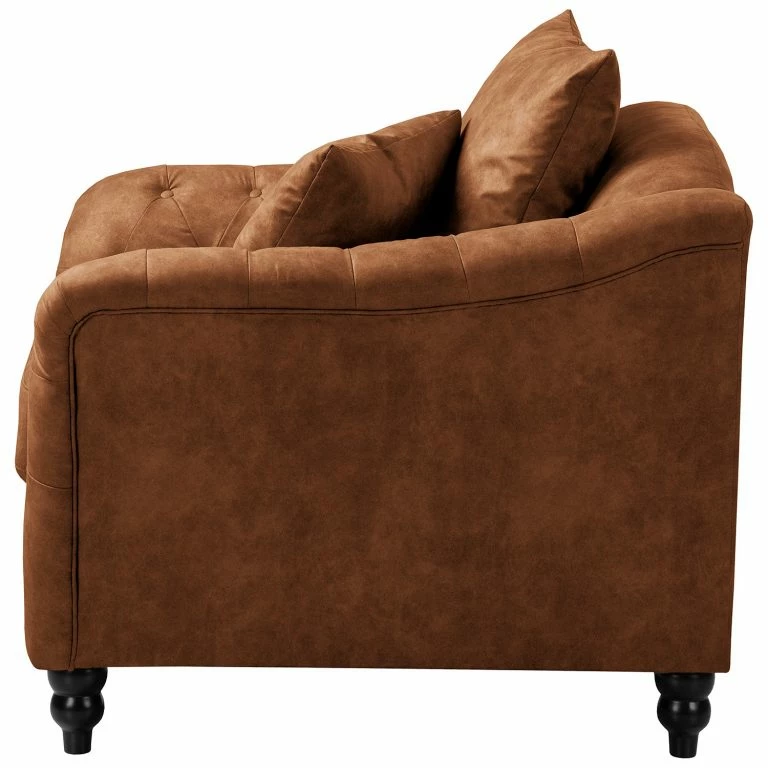 Loftscape Red Living Fauteuil Lovis – Microfibre Rica: Cognac