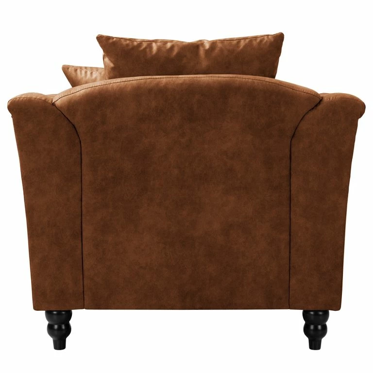 Loftscape Red Living Fauteuil Lovis – Microfibre Rica: Cognac