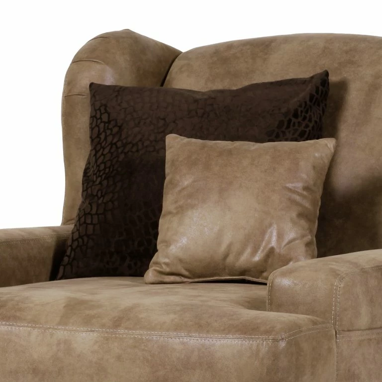 Loftscape Red Living Grand Fauteuil à Oreilles Dream – Microfibre Marron