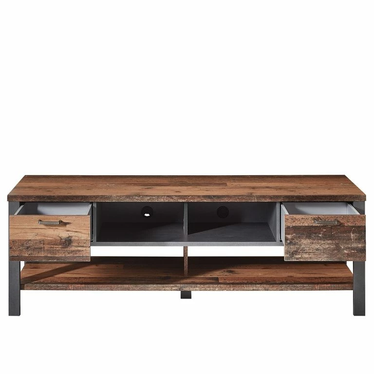 Loftscape Red Living Meuble TV Blackpool II – Imitation Bois Recyclé / Gris