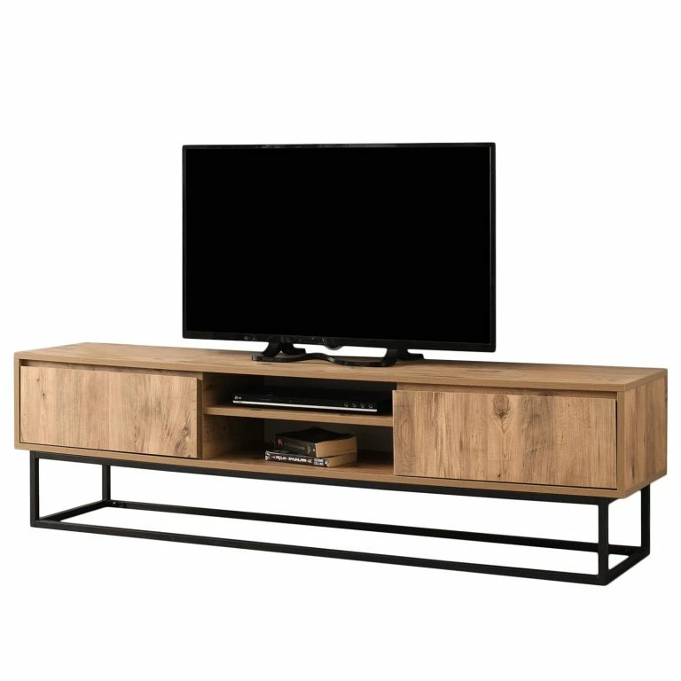 loftscape Red Living Meuble TV Boddington I – Imitation pin / Noir
