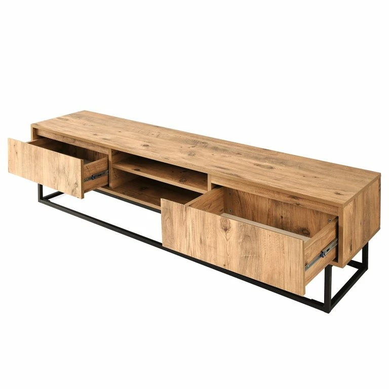 Loftscape Red Living Meuble TV Boddington II – Imitation Pin / Noir