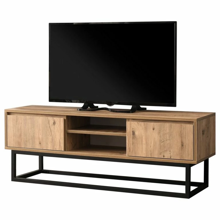 loftscape Red Living Meuble TV Boddington II – Imitation pin / Noir
