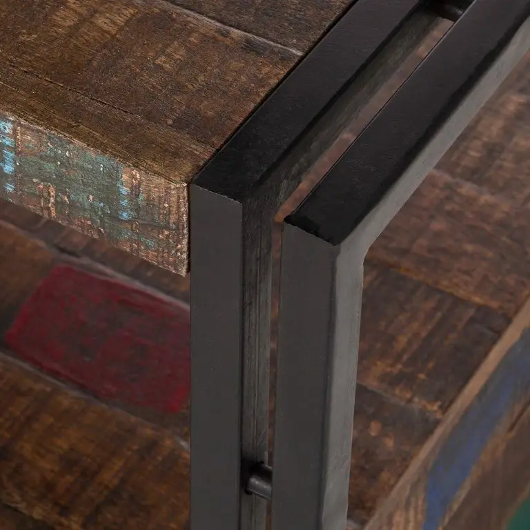 Loftscape Red Living Meuble TV Factory II – Manguier Massif / Métal – Marron Vintage