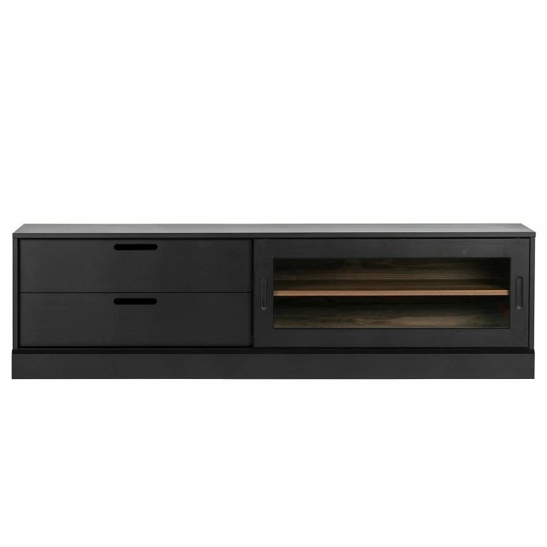 Loftscape Red Living Meuble TV Lescar – Pin Massif – Pin Noir
