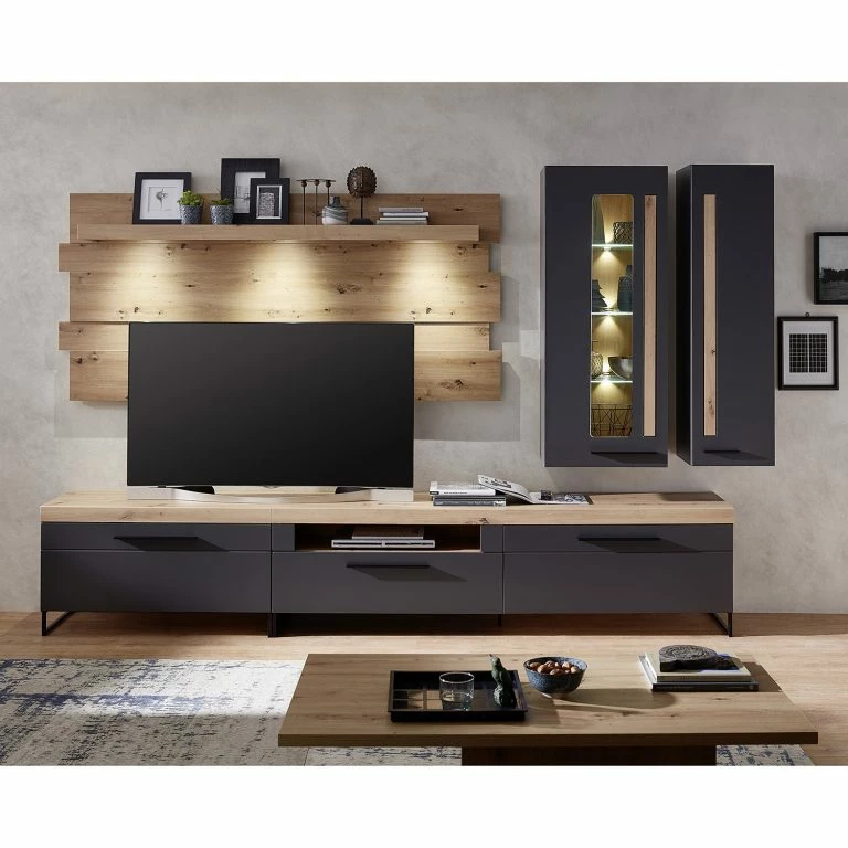 Loftscape Red Living Meuble TV Parolin I – Gris Foncé