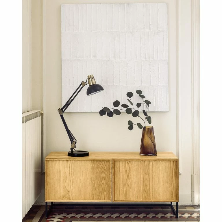 Loftscape Red Living Meuble TV Tabora II – Placage En Bois Véritable – Chêne