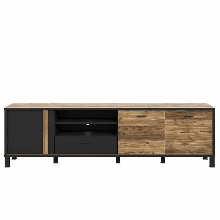 Loftscape Red Living Meuble TV Vallegrande I – Imitation épicéa