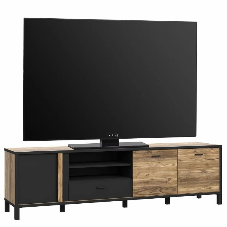 loftscape Red Living Meuble TV Vallegrande I – Imitation épicéa