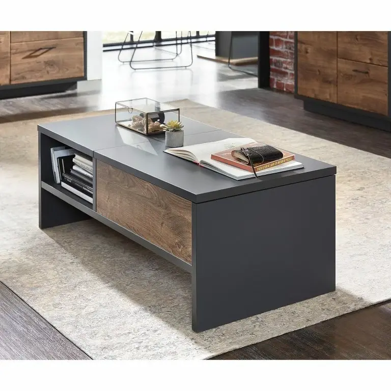 Loftscape Red Living Table Basse Batey – Imitation Chêne De Havel / Graphite