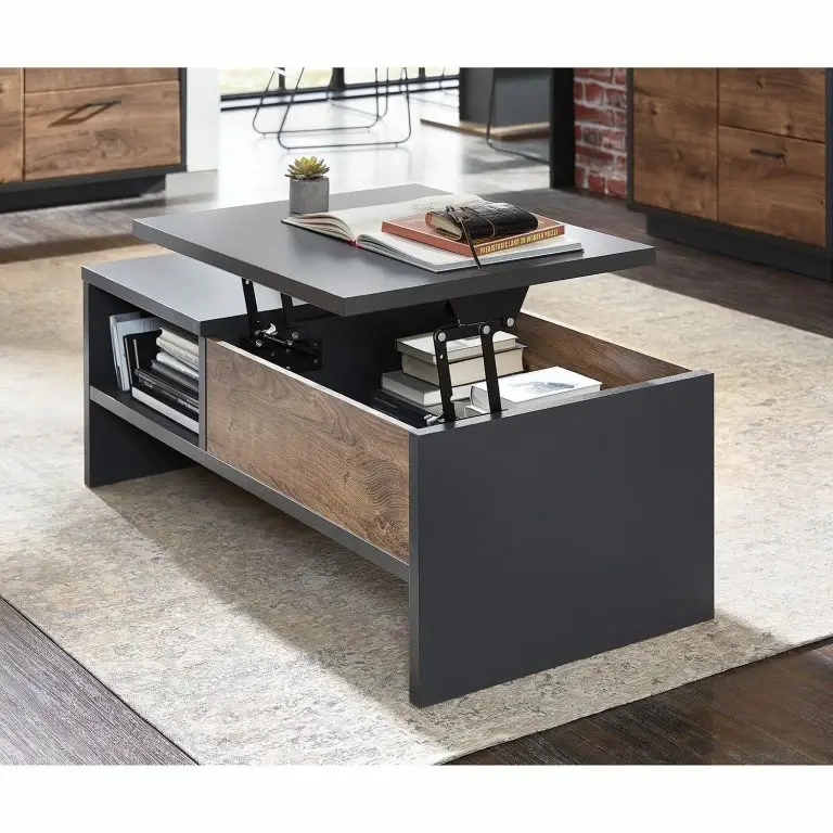 Loftscape Red Living Table Basse Batey – Imitation Chêne De Havel / Graphite