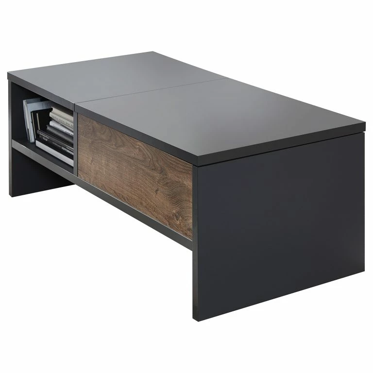 Loftscape Red Living Table Basse Batey – Imitation Chêne De Havel / Graphite