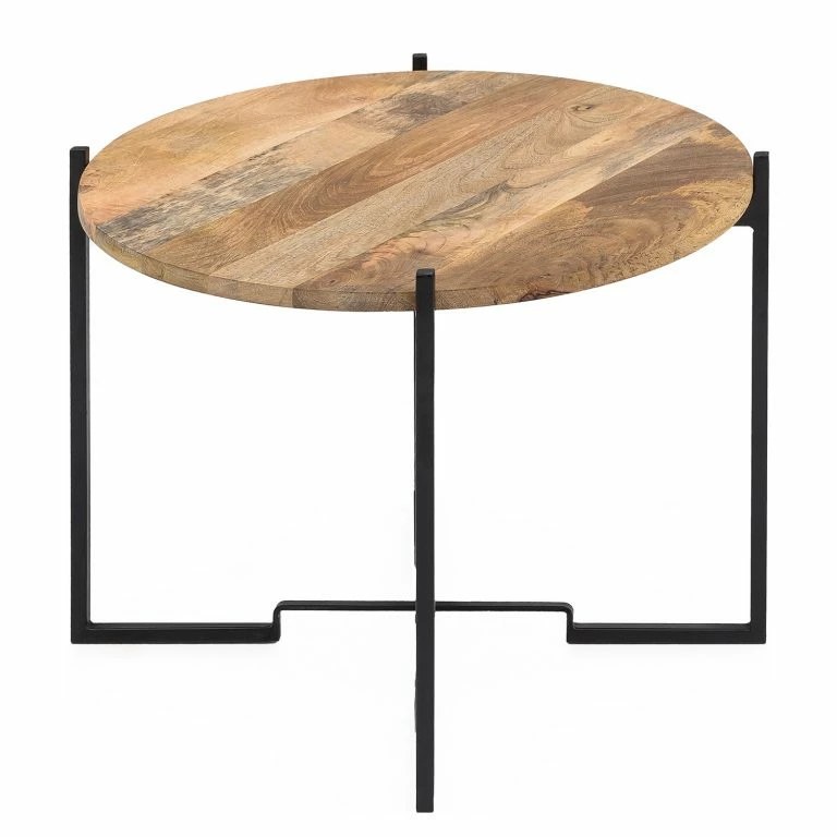 loftscape Red Living Table basse Bela Cruz – Manguier massif / Métal – Manguier / Noir