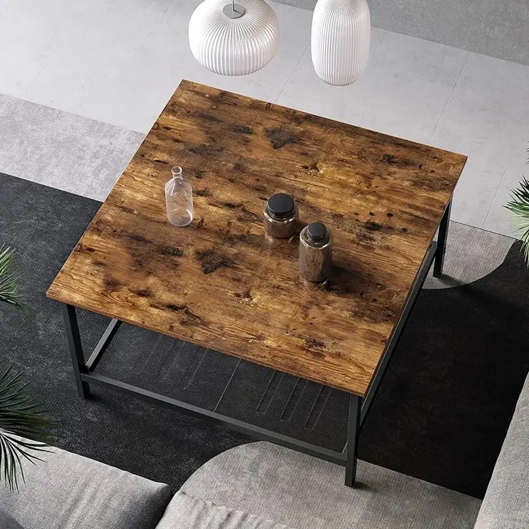 Loftscape Red Living Table Basse Bettyhill I – Métal – Marron / Noir