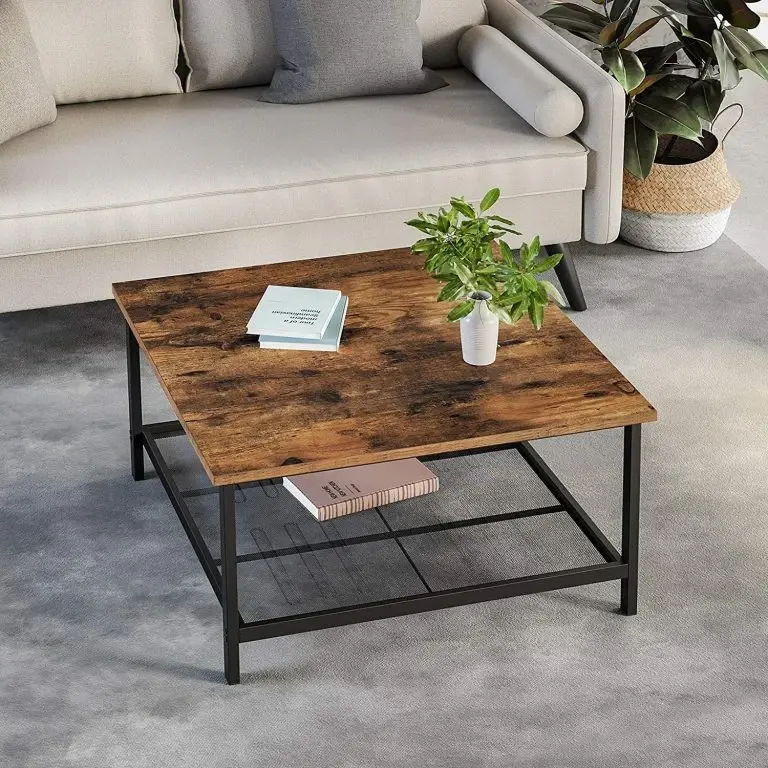 Loftscape Red Living Table Basse Bettyhill I – Métal – Marron / Noir