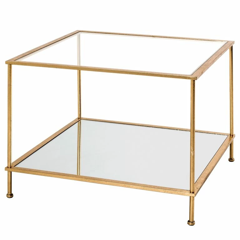 loftscape Red Living Table basse Casa View I – Verre / Métal – Doré