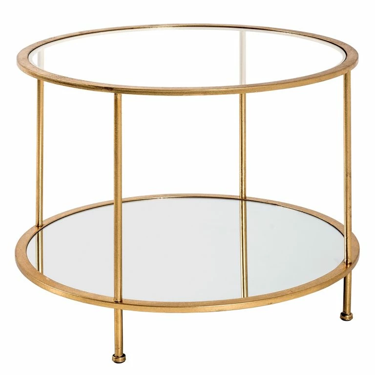 loftscape Red Living Table basse Casa View II – Verre / Métal – Doré
