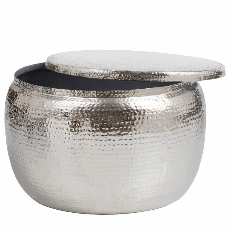 Loftscape Red Living Table Basse Conty – Métal – Argenté