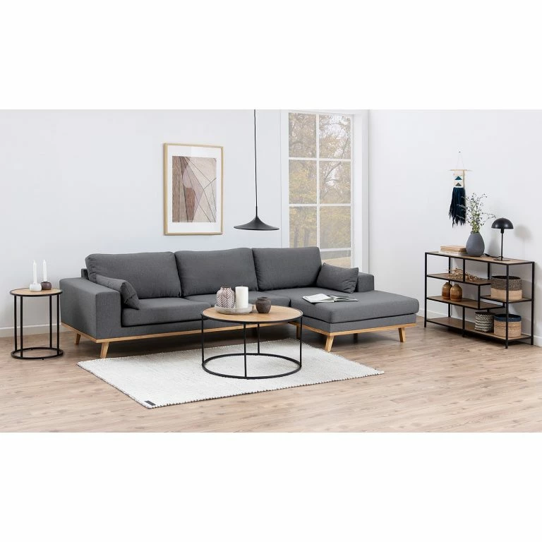 Loftscape Red Living Table Basse Coogee III – Imitation Chêne Sauvage / Noir