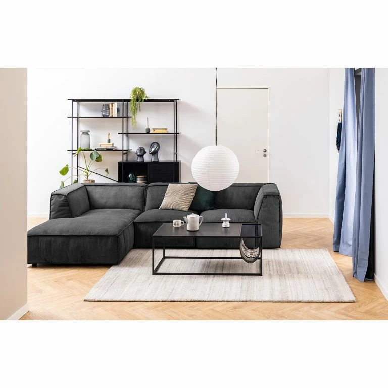 Loftscape Red Living Table Basse Coogee V – Imitation Chêne Marron-noir